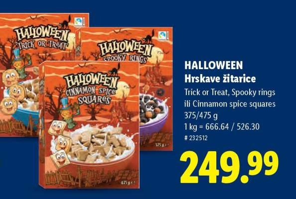 Halloween Hrskave žitarice