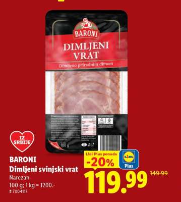Baroni Dimljeni svinjski vrat