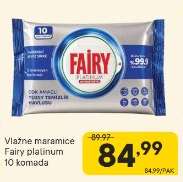 Vlažne maramice Fairy platinum
