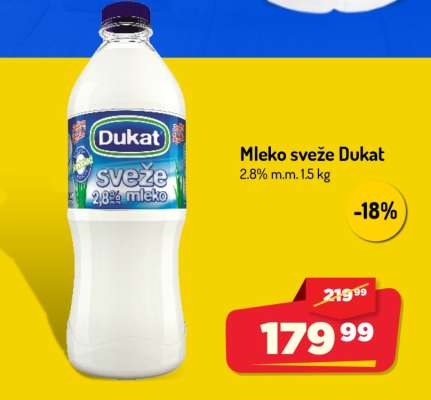 Mleko sveže Dukat