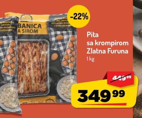 Pita sa krompirom Zlatna Furuna