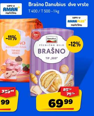 Brašno Danubius dve vrste