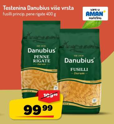 Testenina Danubius više vrsta