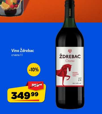Vino Ždrebac crveno 1l