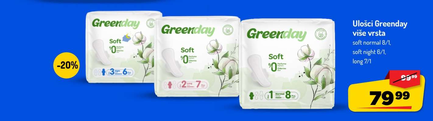 Ulošci Greenday više vrsta
