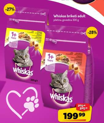 WHISKAS BRIKETI ADULT