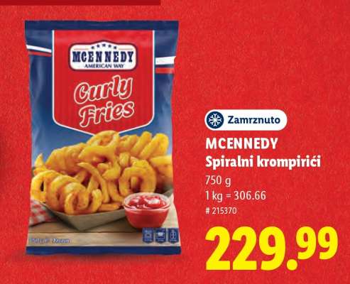 MCENNEDY Spiralni krompirići