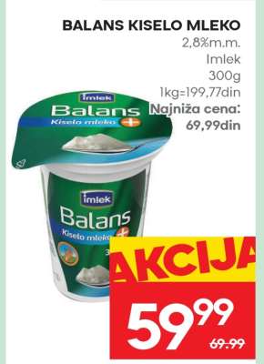 BALANS KISELO MLEKO
