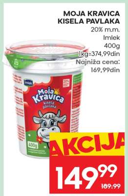 MOJA KRAVICA KISELA PAVLAKA