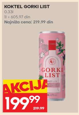 KOKTEL GORKI LIST