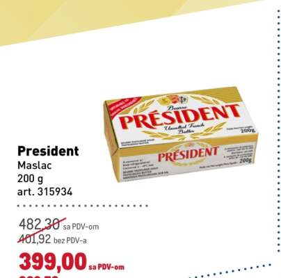 President maslac