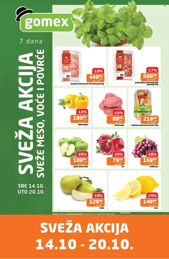 Gomex katalog - 14.10.2026 - 20.10.2026. Stranica 1