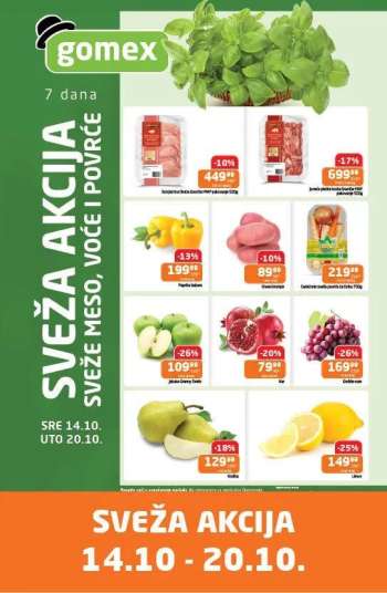 Gomex katalog - 14.10.2026 - 20.10.2026.