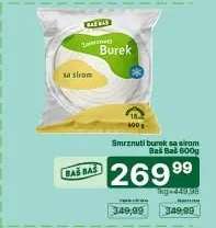 Smrznuti burek sa sirom Baš Baš 600g