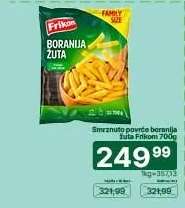 Smrznuto povrće boranija žuta Frikom 700g