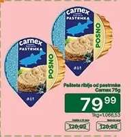 Pašteta riblja od pastrmke Carnex 75g