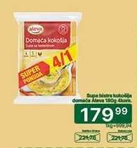 Supa bistra kokošija domaća Aleva 180g 4kom.