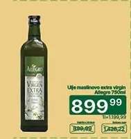 Ulje maslinovo extra virgin Allegro 750ml