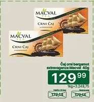 Čaj crni bergamot extravaganza Macval 40g