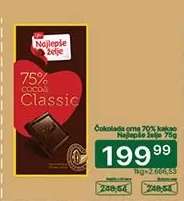 Čokolada cmq 70% kakao Najlepše želje 75g