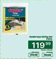 Sunder krpa trioTop star 3 kom.
