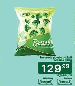 Smrznuto povrće brokoli Baš Baš 300g