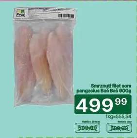 Smrznuti filet som pangasius Baš Baš 900g