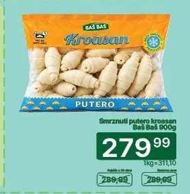 Smrznuti putero kroasan Baš Baš 900g