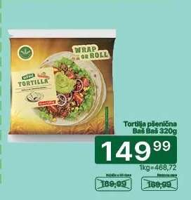 Tortilla pšeničná Baš Baš 320g
