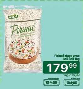 Pirinač dugo zrno Baš Baš 1kg