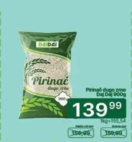 Pirinač dugo zrno Daj Daj 900g