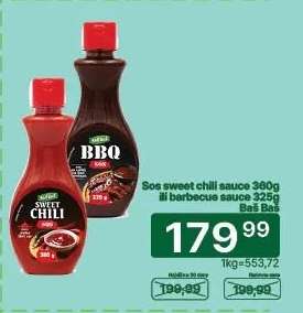 Sos sweet chili sauce 360g ili barbecue sauce 325g Baš Baš