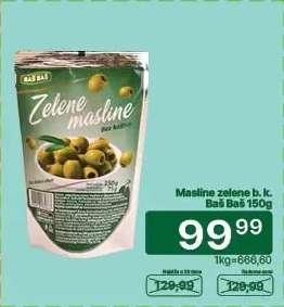 Masline zelene b. k. Baš Baš 150g