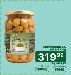 Masline zelene s.k. Baš Baš 720g