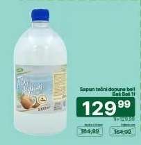 Sapun tečni dopuna beli Baš Baš 1l