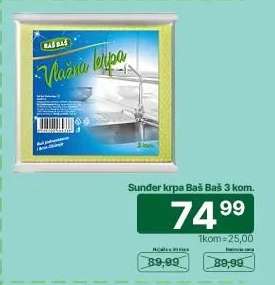 Sunder krpa Baš Baš 3 kom.