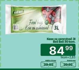 Kese za zamrzivač 3l Baš Baš 30 kom.