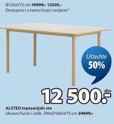 ALSTED trpezarijski sto