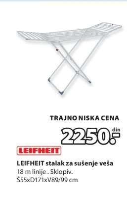 LEIFHEIT STALAK ZA SUŠENJE VEŠA