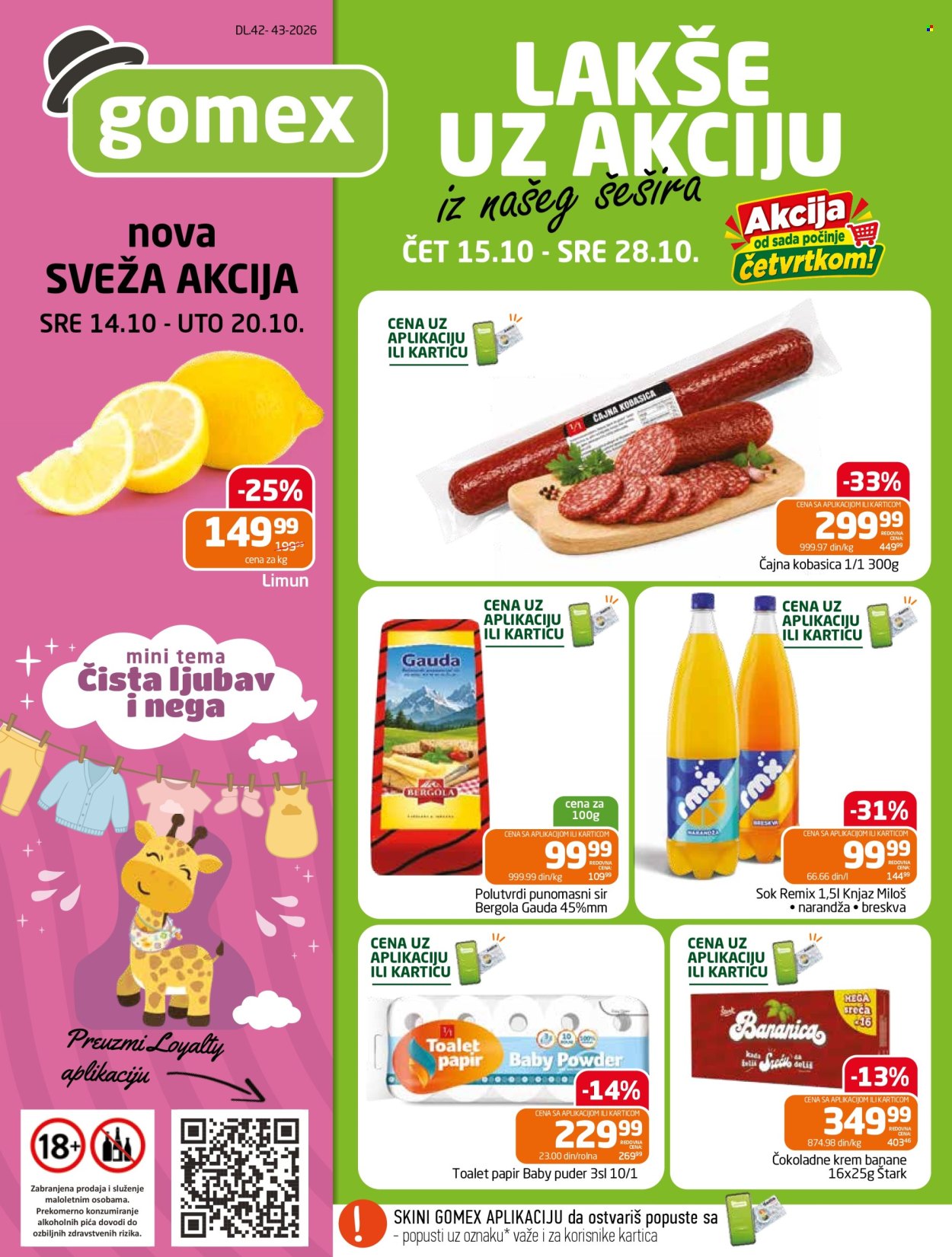 Gomex katalog - 15.10.2026 - 28.10.2026. Stranica 1