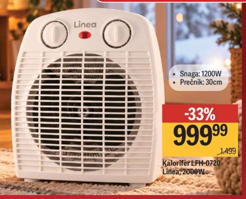 Kalorifer LFH-0720 Linea, 2000W