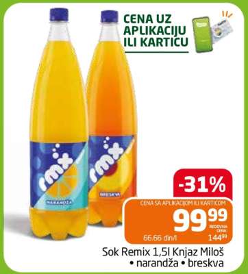 Sok Remix 1,5l Knjaz Miloš