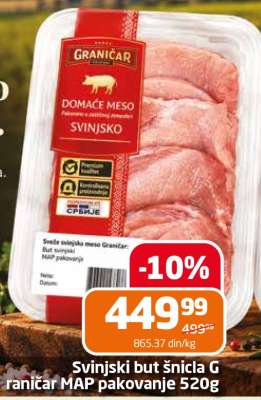 Svinjski but šnicla Graničar MAP pakovanje 520g