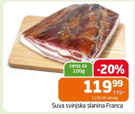 Suva svinjska slanina Franca