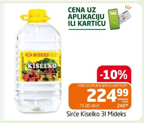 Sirće Kiselko 3l Mideks