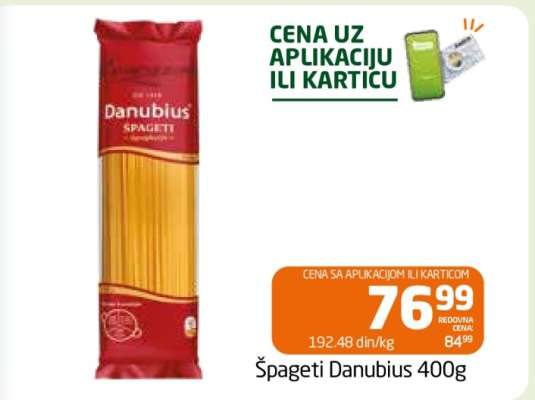 Špageti Danubius 400g