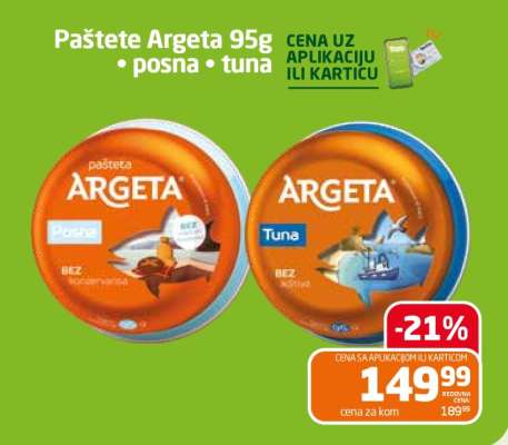 Paštete Argeta 95g