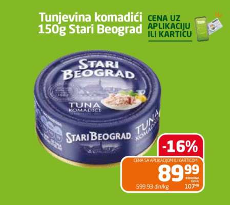 Tunjevina komadići 150g Stari Beograd