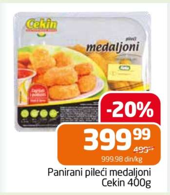 Panirani pileći medaljoni Cekin 400g