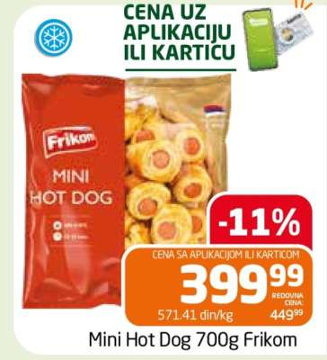 MINI HOT DOG 700G FRIKOM
